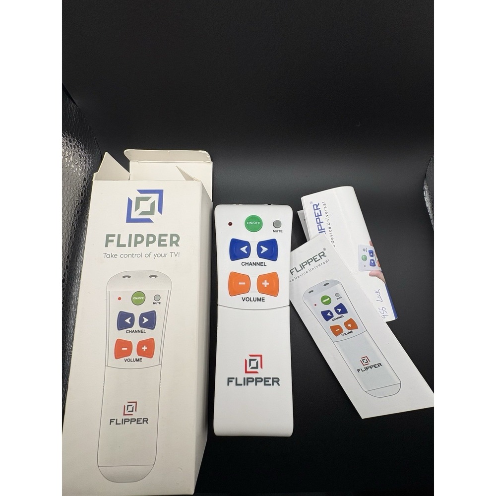 Flipper Universal TV Remote - Senior Friendly Easy Use Remote Control - Picture 3 of 4